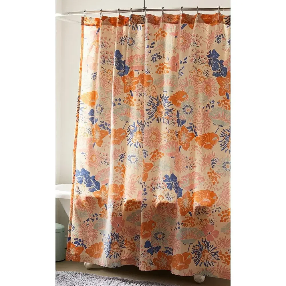 Urban Outfitters Gail Retro Floral Shower Curtain
